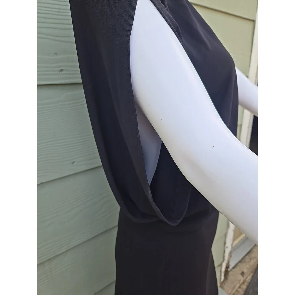 Tory Burch Black Maxi Dress SIZE XS Draped V-Neck